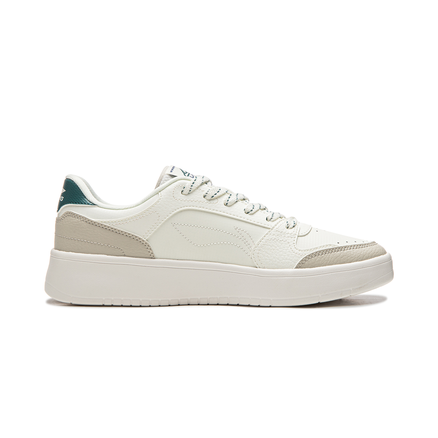 Li-Ning Li Ning Sycee Cushioning Height Increasing Low top Skateboard Shoes мужские бело-серые — фото 3