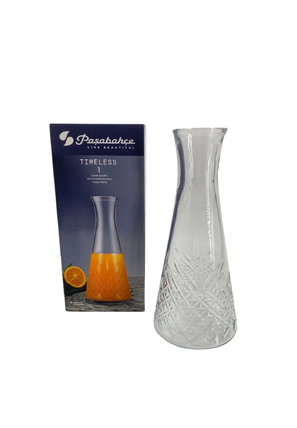 

Прозрачная бутылка графин Pasabahce timeless