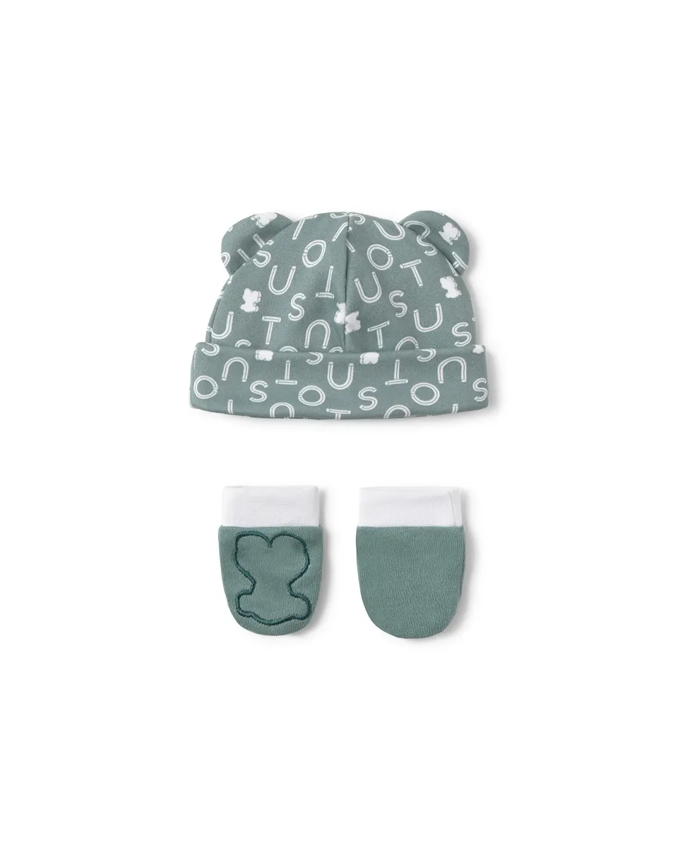

Набор одежды для новорожденной девочки из хлопка с мишками и буквами Tous, зеленый