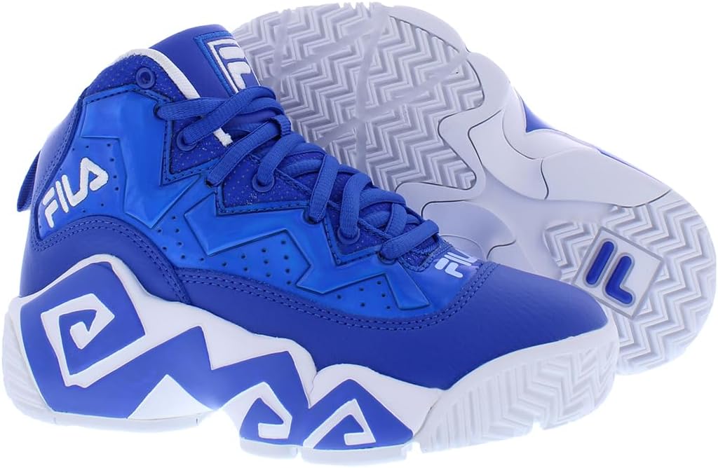 Кроссовки Fila Unisex-Child Kid's Fila Mb, белый/синий — фото 2