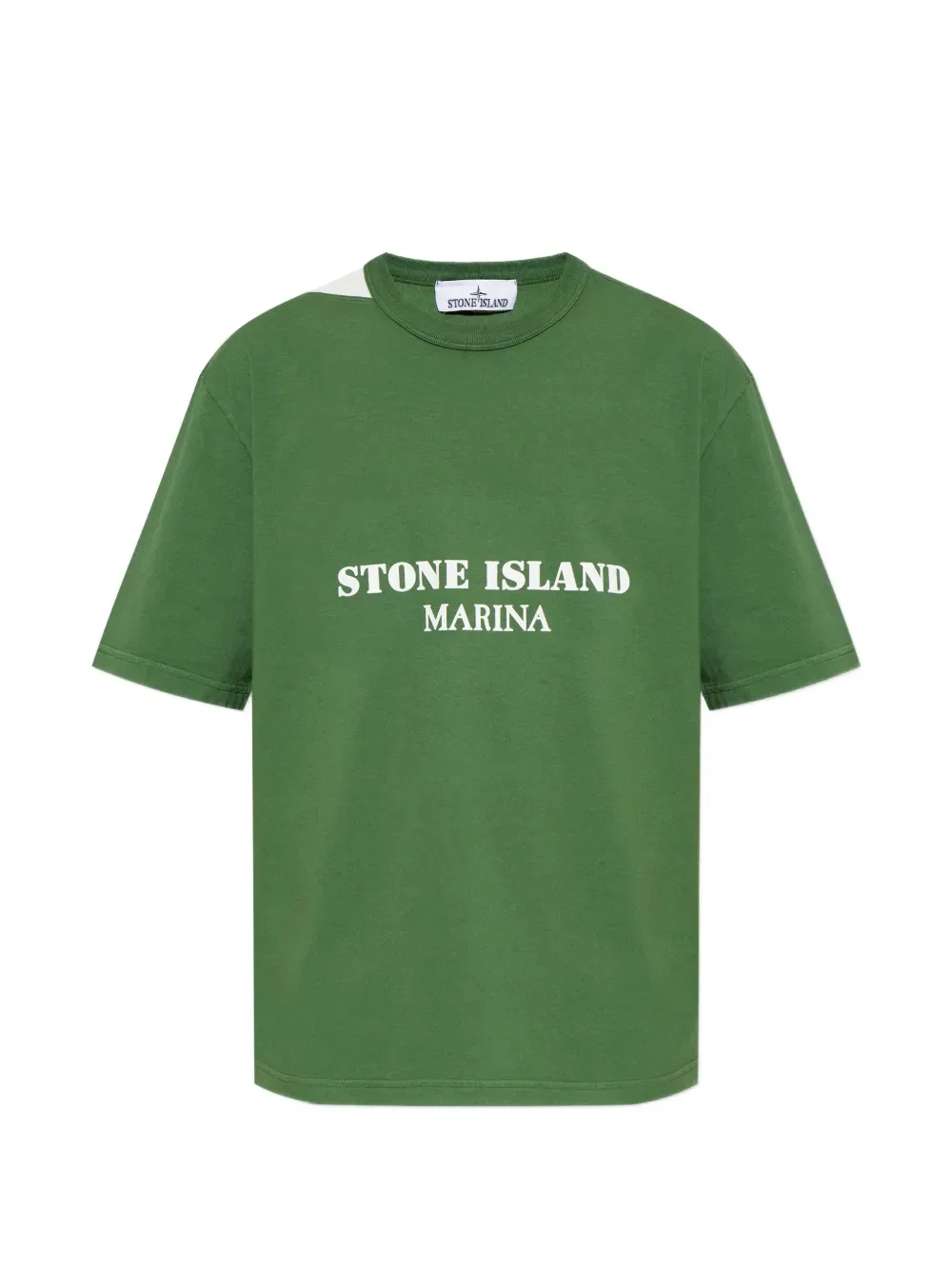 Футболка с принтом «Марина острова Стоун» Stone Island, зеленый