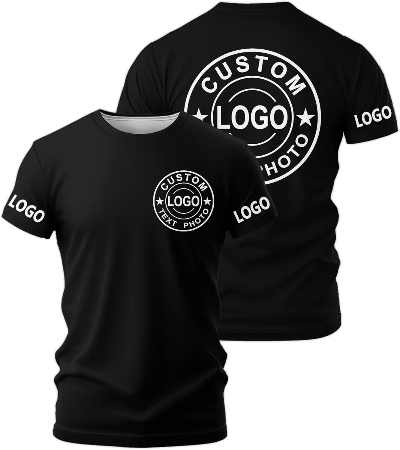

Футболка Custom с принтом спереди и сзади