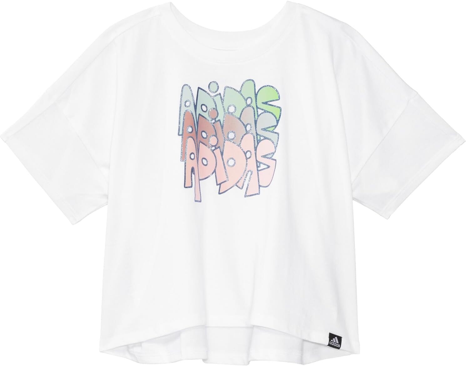 

Футболка Adidas Loose Box Tee S24(Toddler/Little Kid), цвет Wht Multi