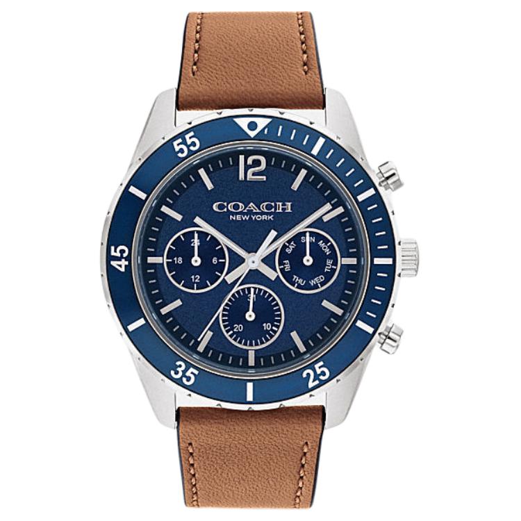 

COACH Часы Wrist Watch Quartz Movement Leather Strap 44mm Blue Dial Unisex
