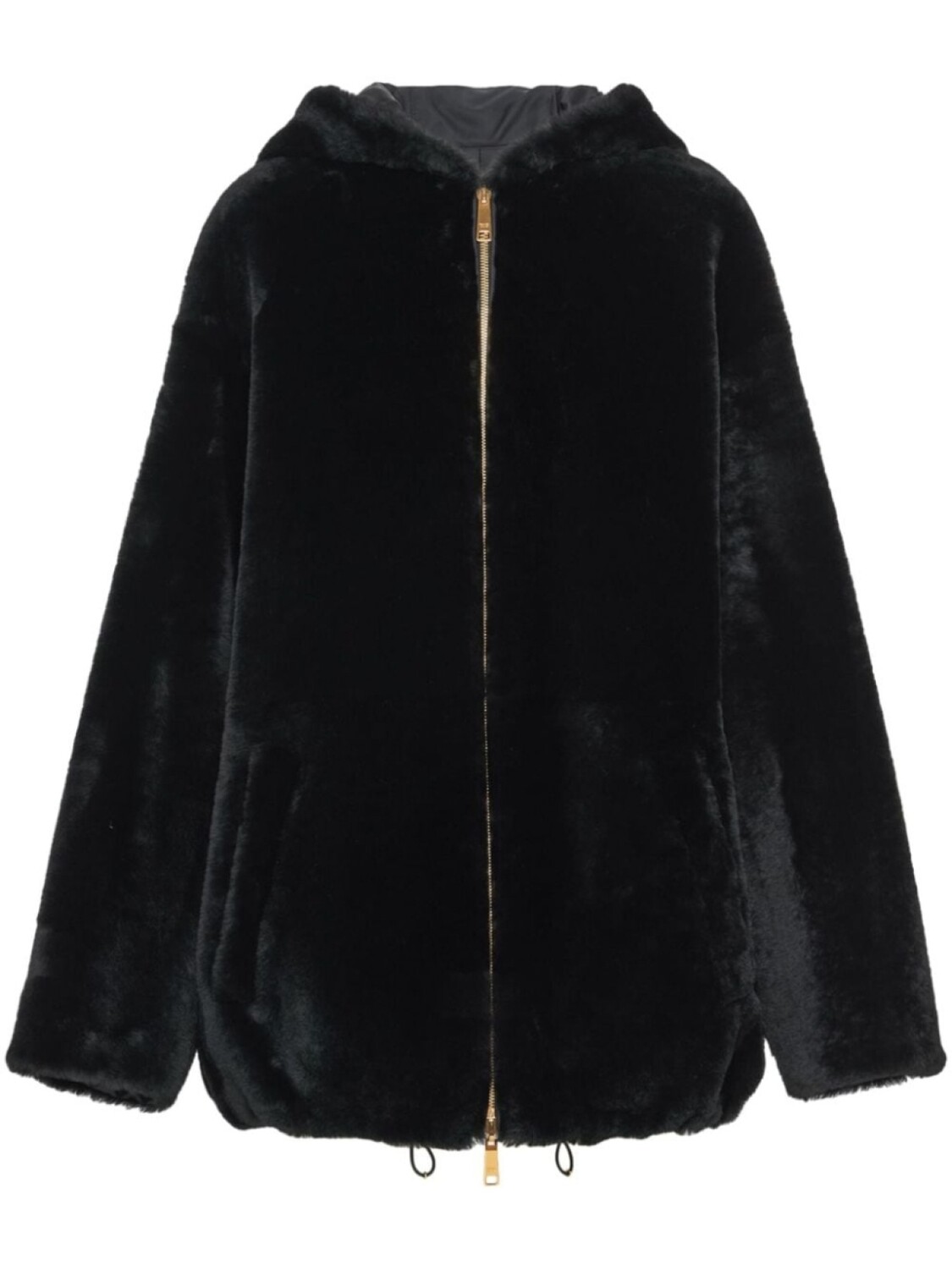 

Prada двусторонняя куртка из овчины, черный