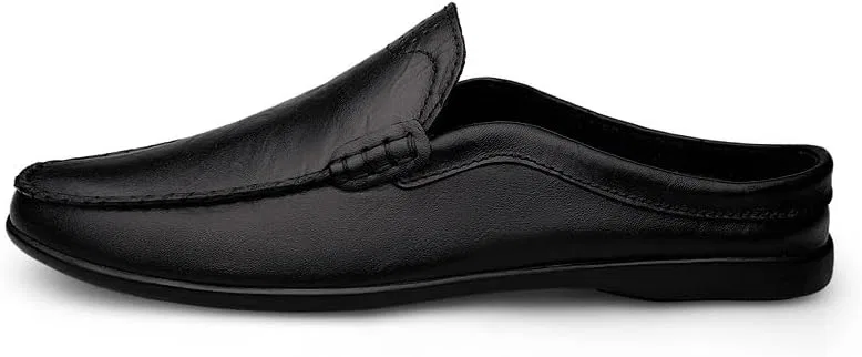 Лоферы из ПУ кожи мужские, Half Loafers Shoes, Black SayfuR — фото 3