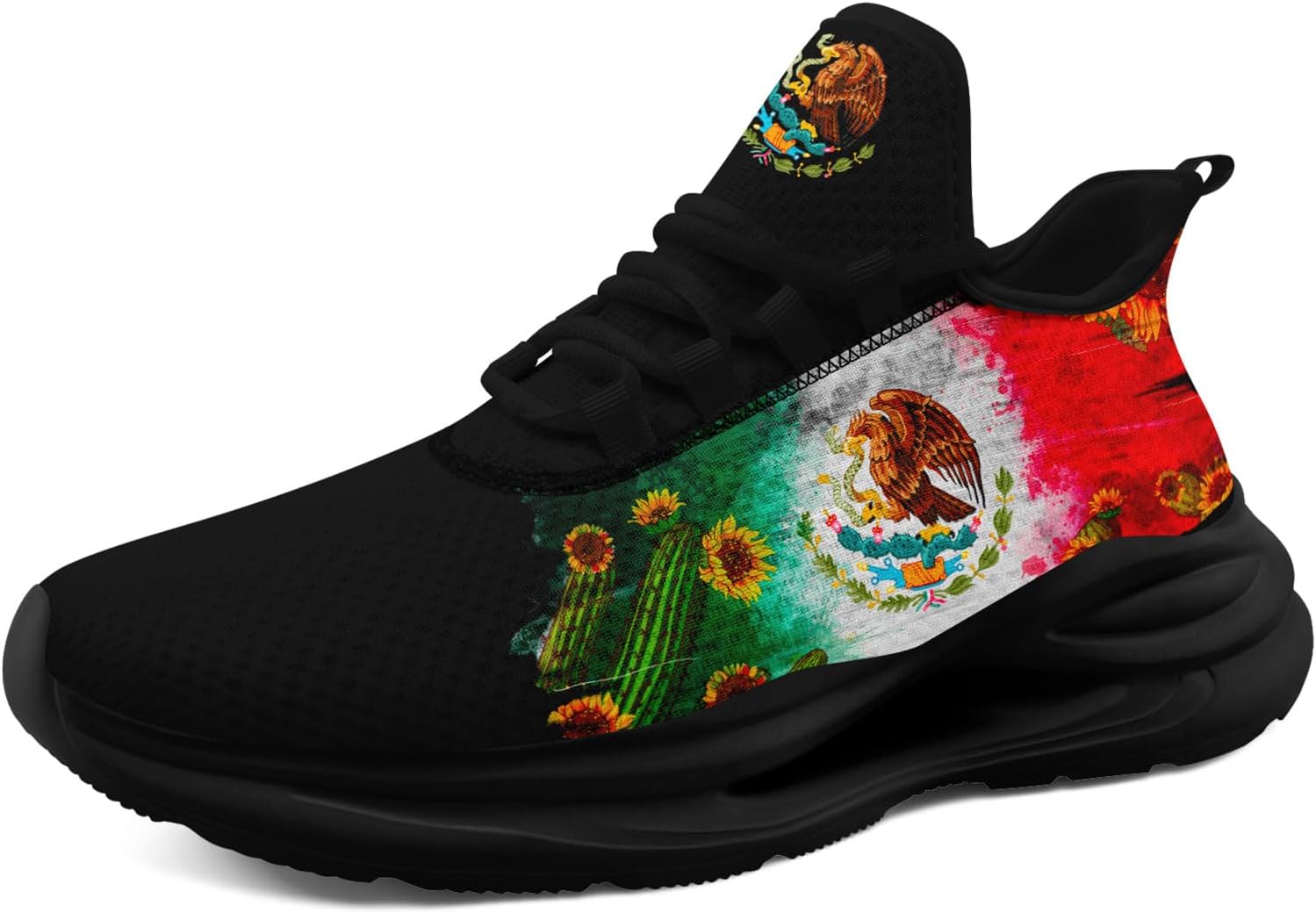 

Кроссовки AWSOLE с флагом Мексики для мужчин и женщин, с сеткой, легкие, дышащие, стильные, для занятий спортом, бега и фитнеса, белый/черный/красный/зеленый/коричневый