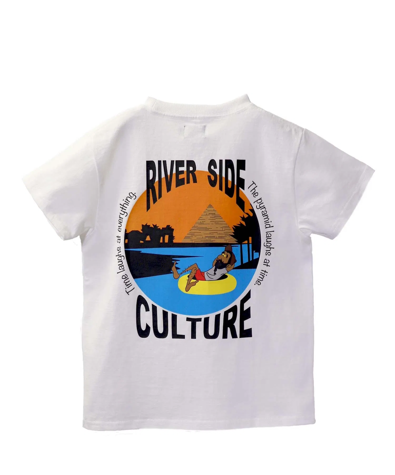 Детская футболка с принтом RIVER SIDE CULTURE Египет чёрная — фото 3