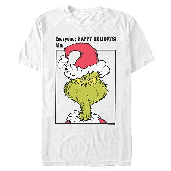 

Мужская футболка Dr Seuss Happy Holidays Grinch