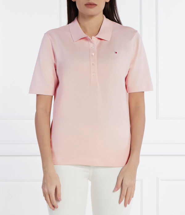 

Поло Tommy Hilfiger Pique Regular Fit, розовый