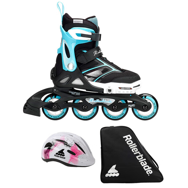 

RollerBlade Детские роликовые коньки для начинающих, сине-черные (Premium Set A) размер L (36.5-40.5 см)