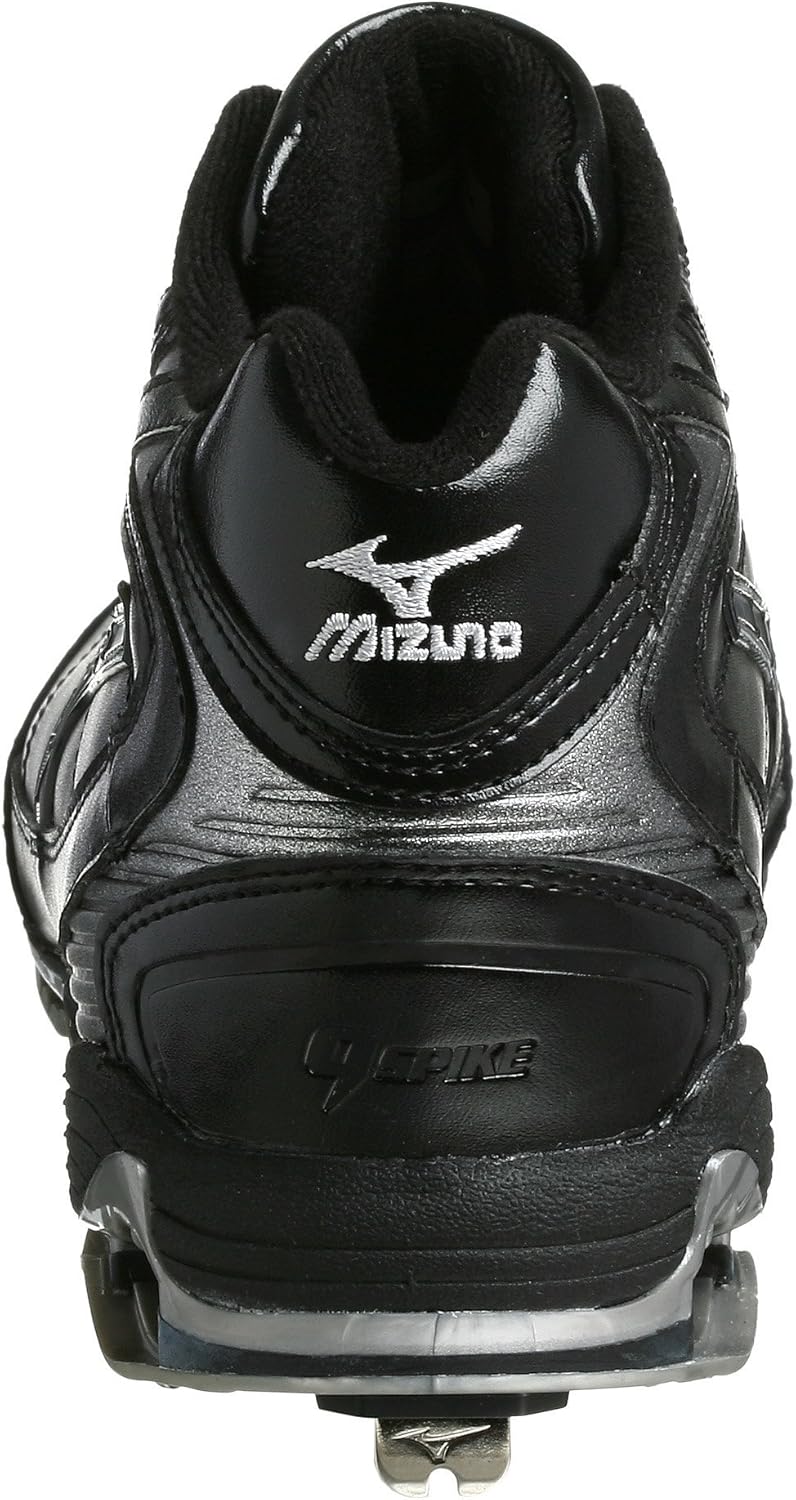 Бейсбольные бутсы Mizuno Men's Pro Mid G4, черный — фото 3