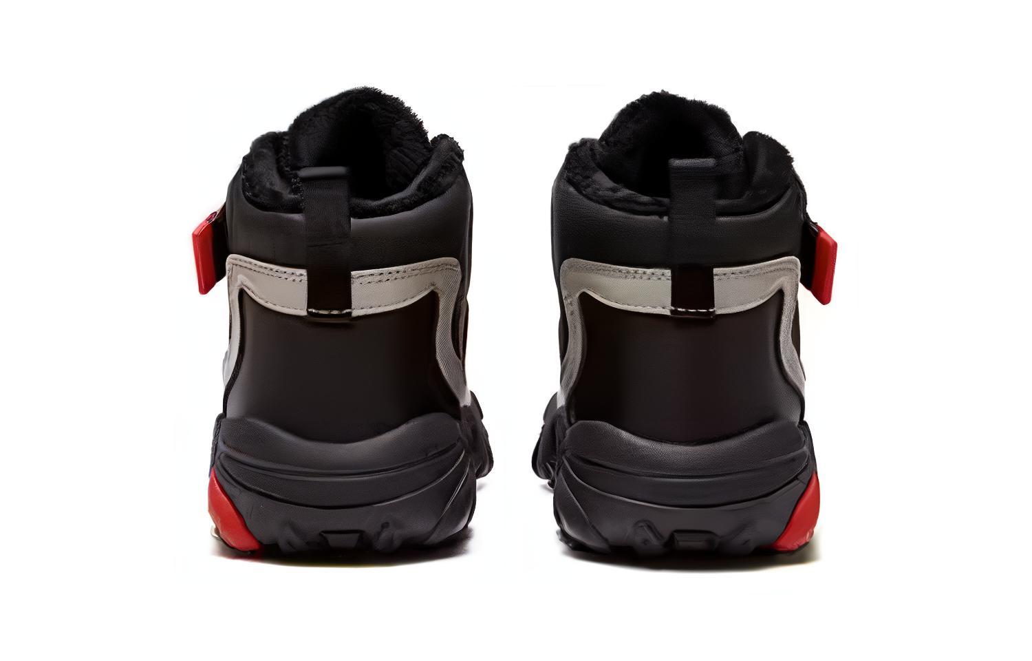 Прочные дышащие детские беговые кроссовки Black Fire Red для детей 3-7 лет FILA KIDS — фото 3