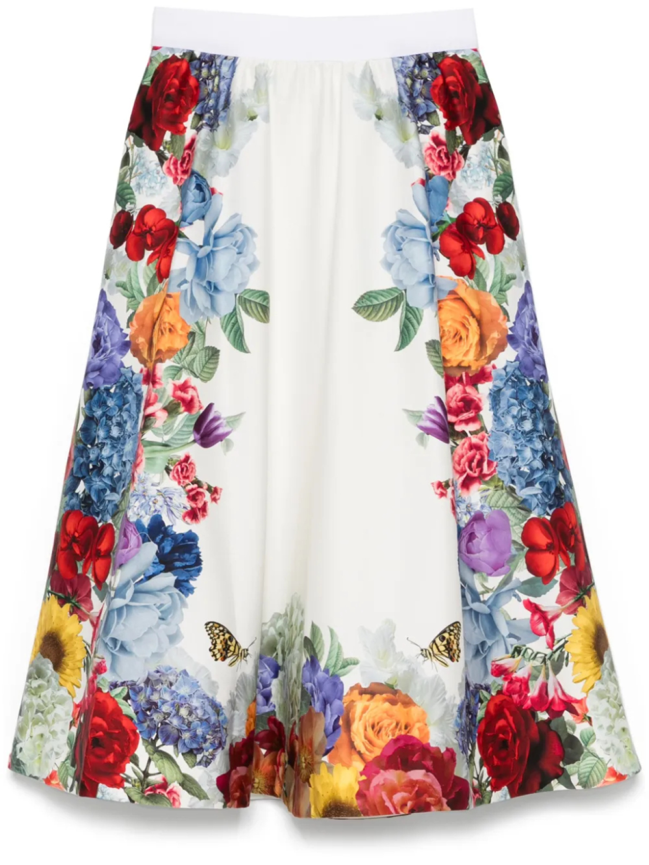 

Юбка миди alice + olivia Earla, белый