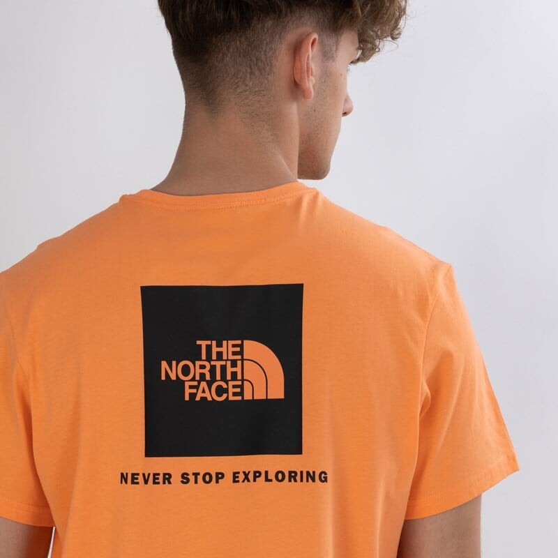 

Мужская футболка красная коробка The North Face, красный