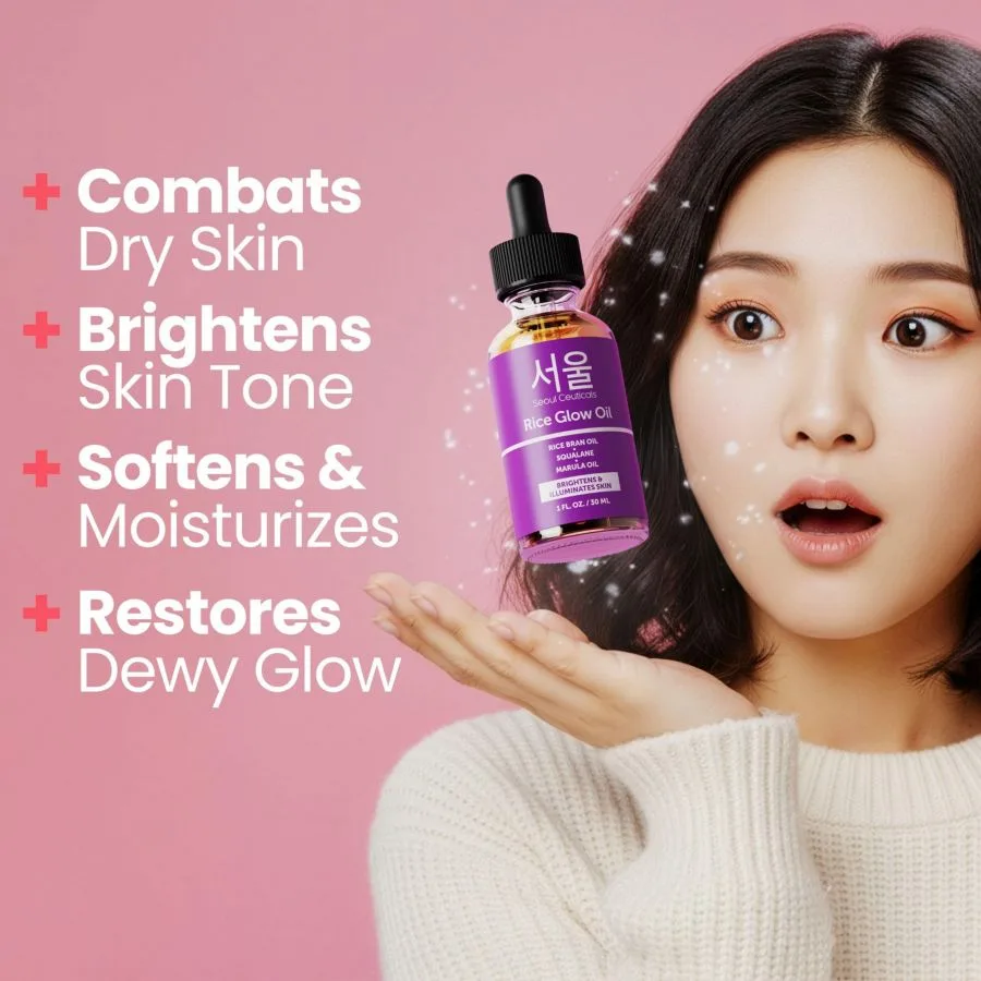 Корейское масло для сияния кожи головы Rice Glow Oil K Beauty Skincare Seoul Ceuticals, Open Miscellaneous — фото 3