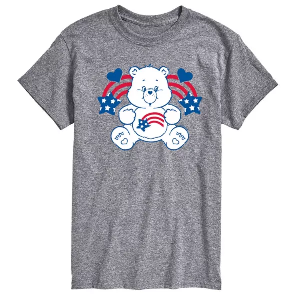 

Футболка мужская Care Bears America Stars & Stripes с принтом Licensed Character, серый
