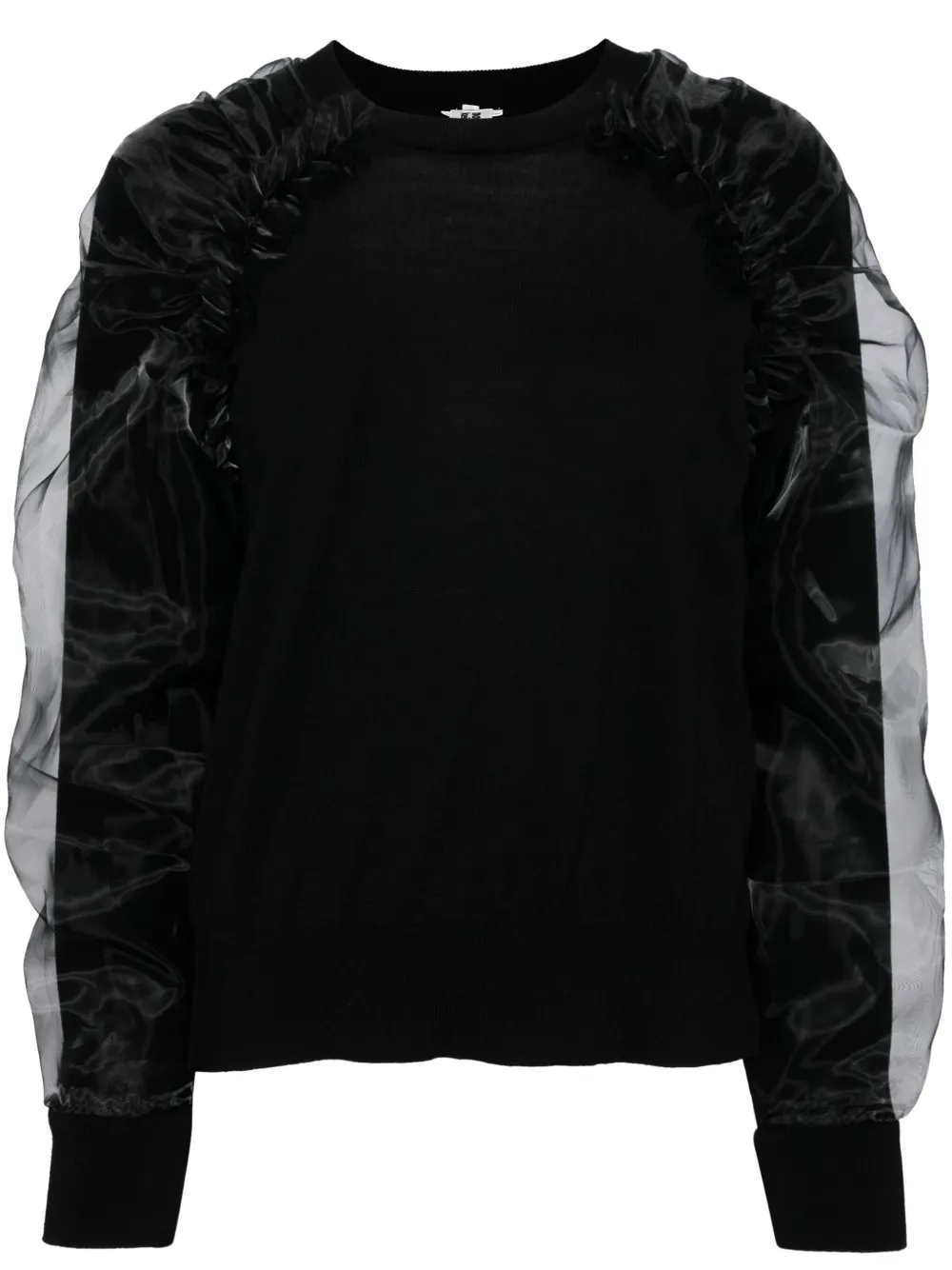 

Джемпер с вырезами Noir Kei Ninomiya, черный