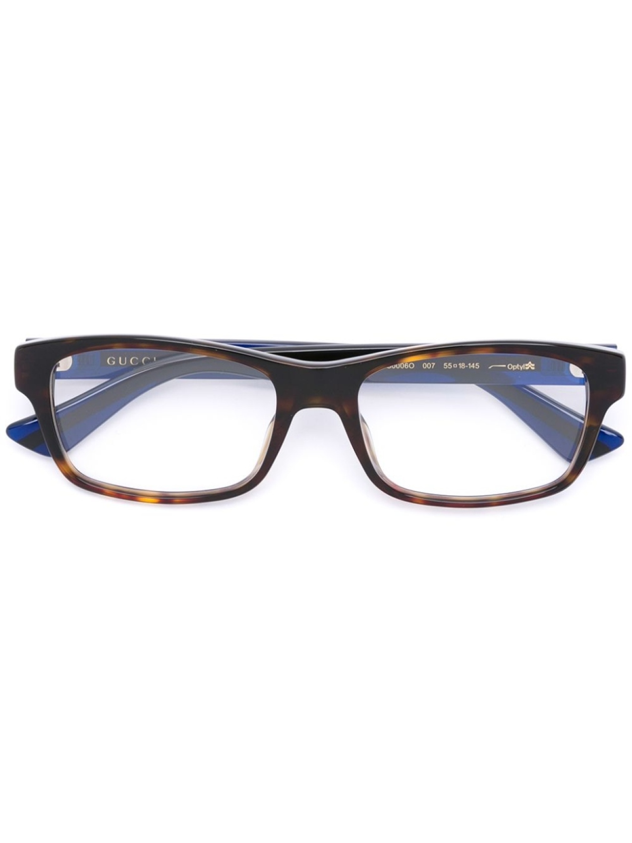 

Gucci Eyewear очки с отделкой 'Web', черный