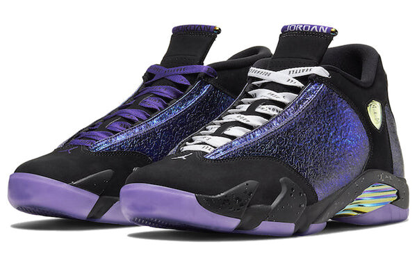 Кроссовки 14 retro db 'doernbecher' 2019 Air Jordan, черный — фото 3