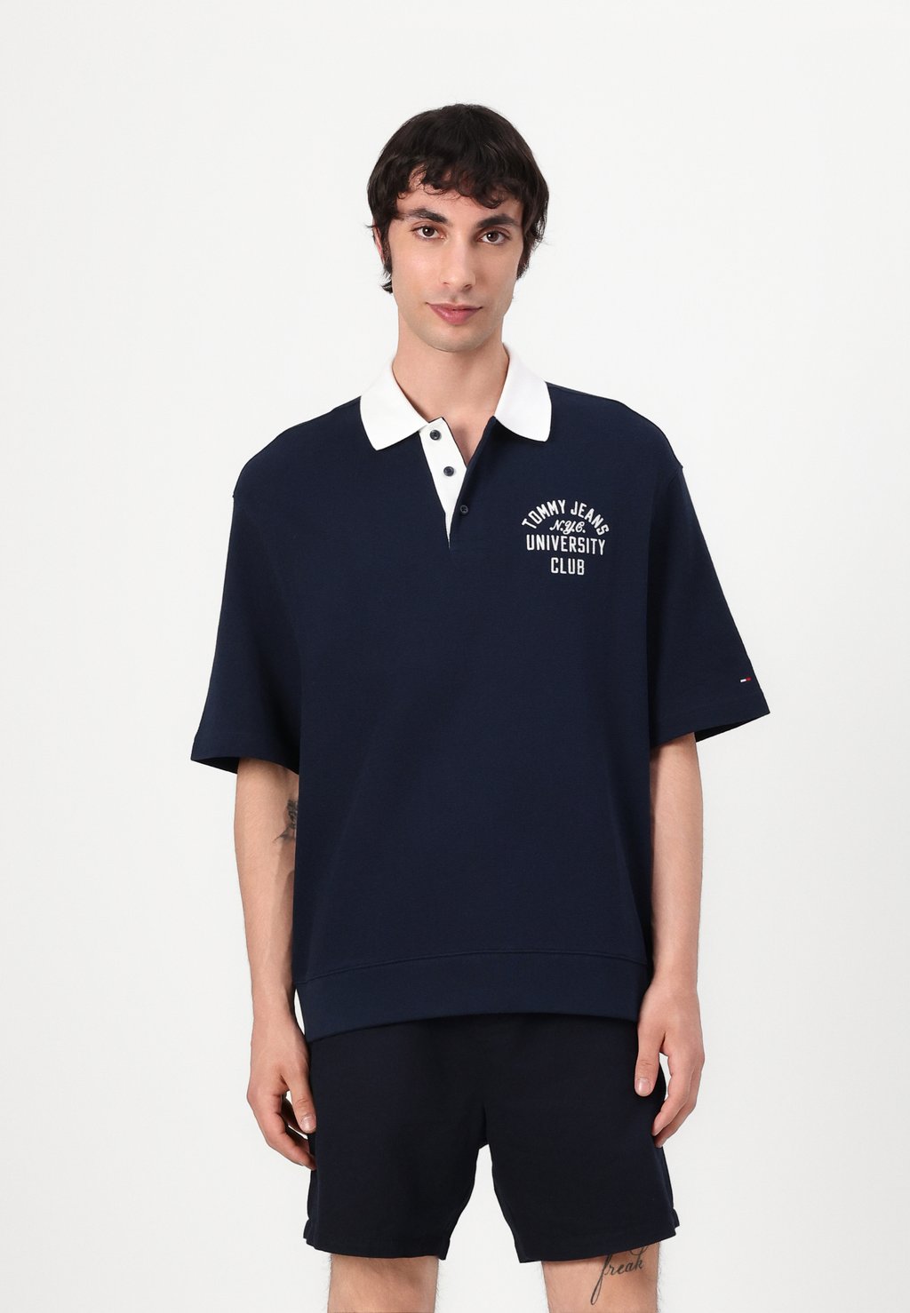

Рубашка поло Tommy Jeans, темно-синий