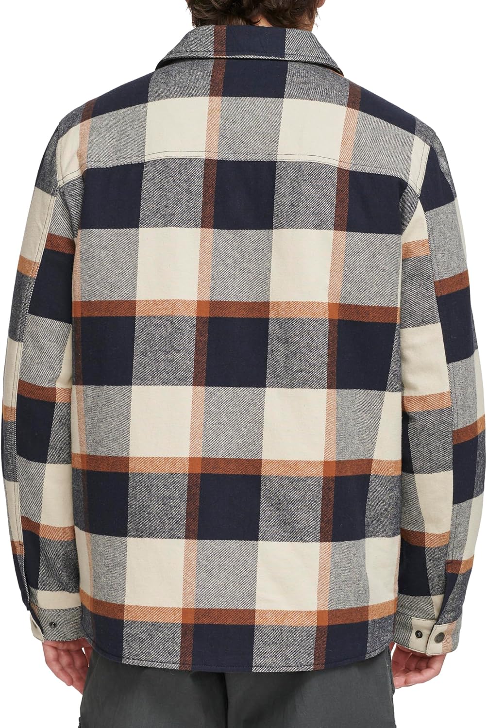 Мужская клетчатая куртка-рубашка Levi's с капюшоном и подкладкой из шерпы (стандартные размеры, большие и высокие), Skater Plaid — фото 4