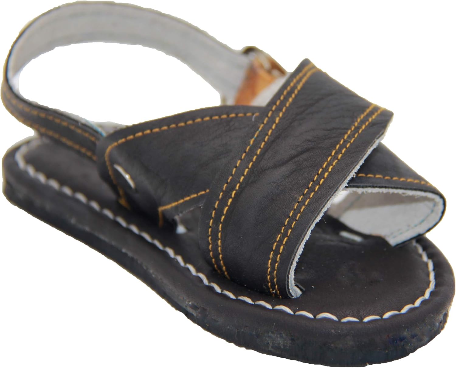 

Дети - мексиканские сандалии хуараче, малыши - аутентичные мексиканские кожаные сандалии Generic, черный