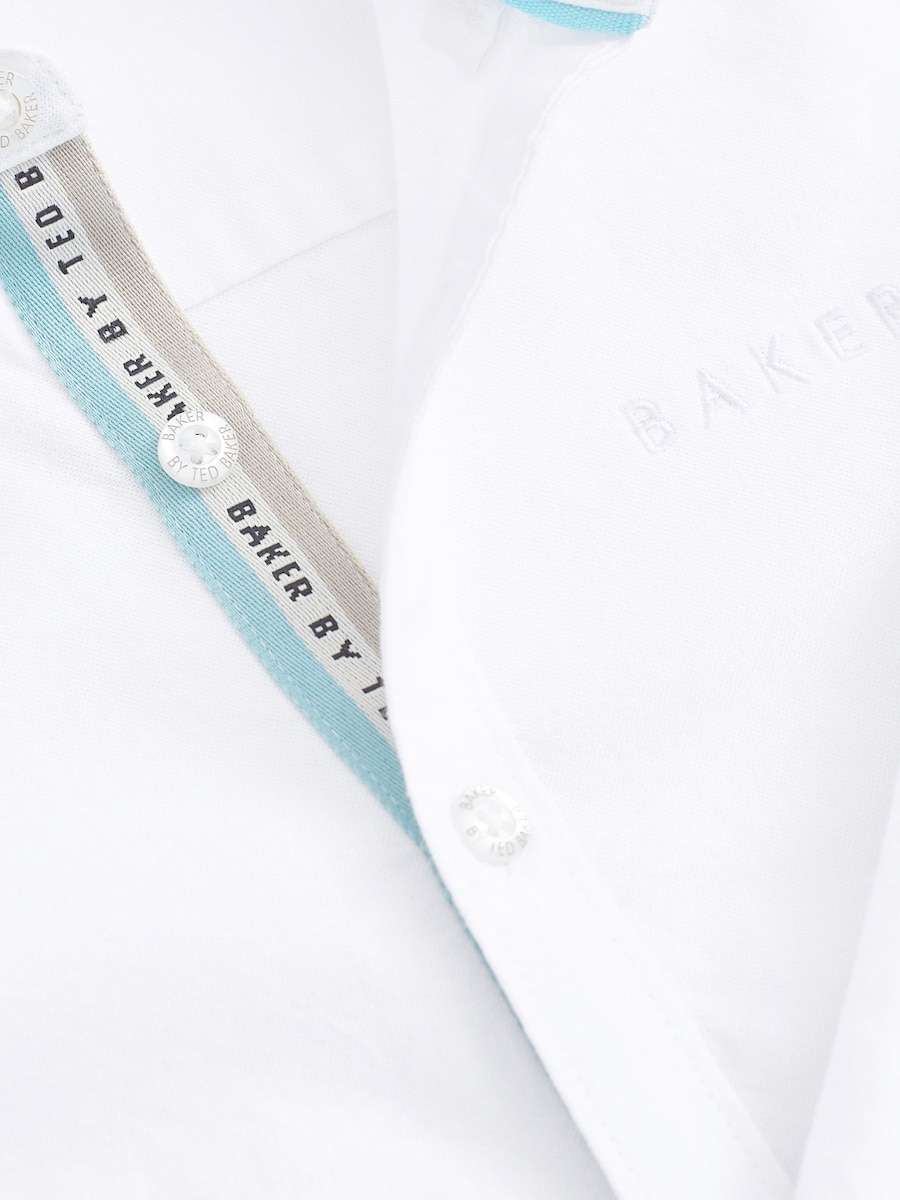 Рубашка на пуговицах классического кроя Baker by Ted Baker, белый — фото 4