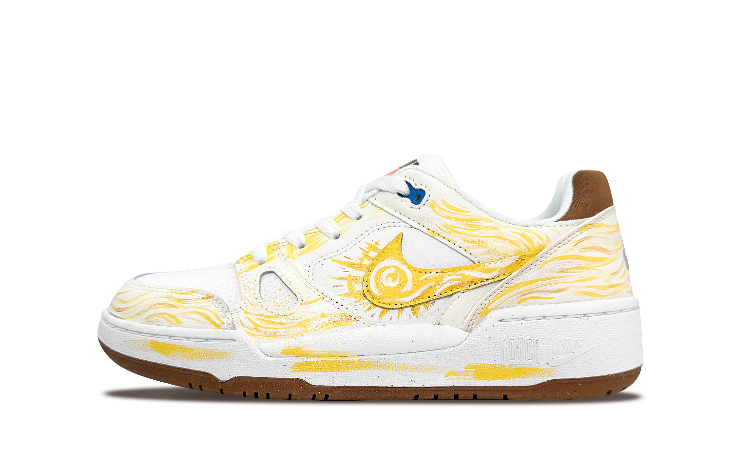 Nike Full Force Low top Skateboard Shoes мужские Gold — фото 3