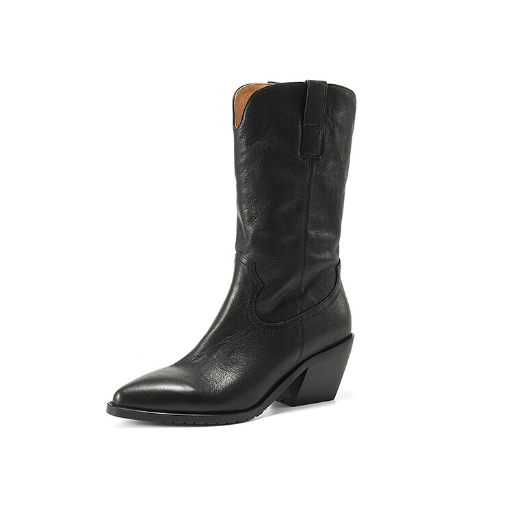 

Ботильоны женские Su Yanjiao, цвет Black Fleece-lined