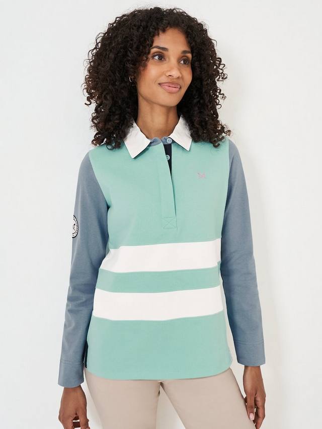

Панельная рубашка для регби Crew Clothing, цвет Bright Blue/Multi