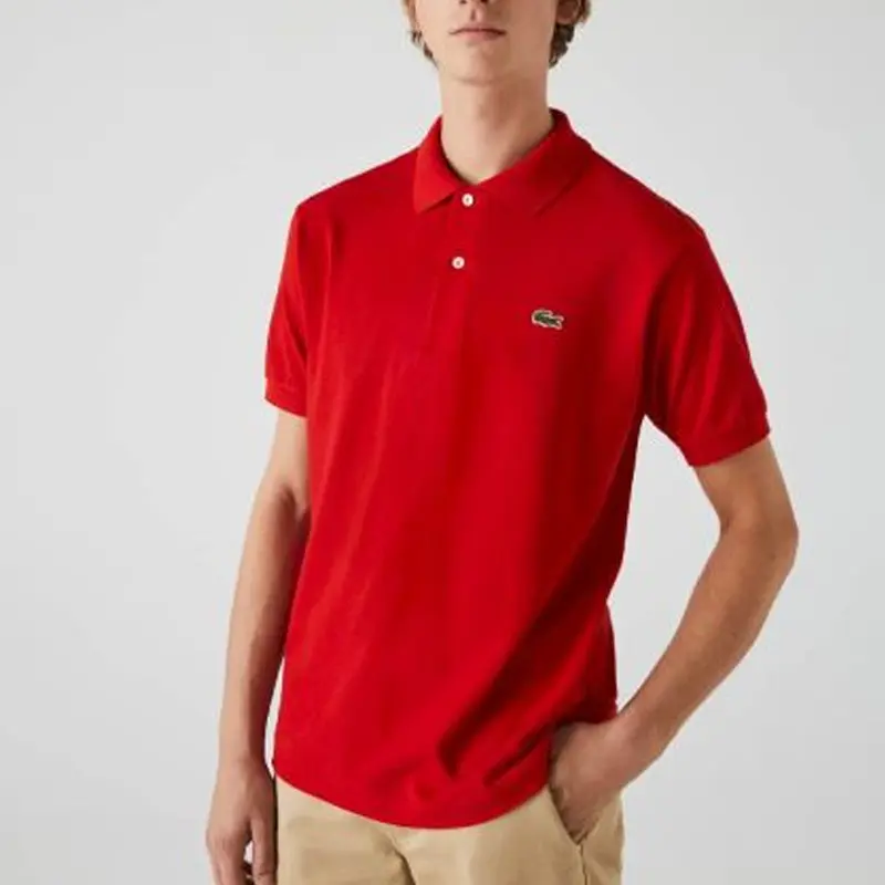 Футболка мужская красная Lacoste, красный — фото 2