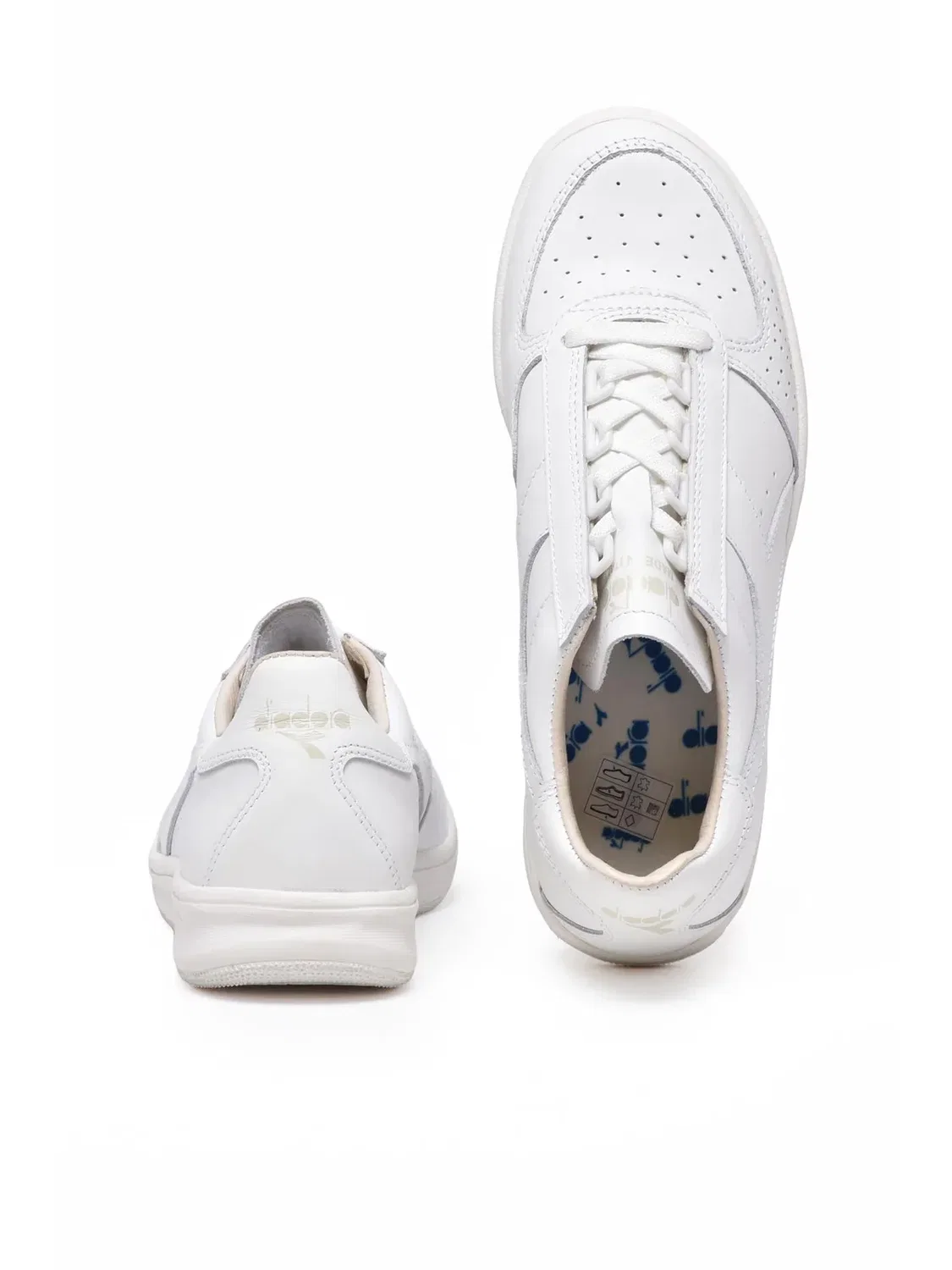 DIADORA HERITAGE Белые кожаные кроссовки B.Elite — фото 3