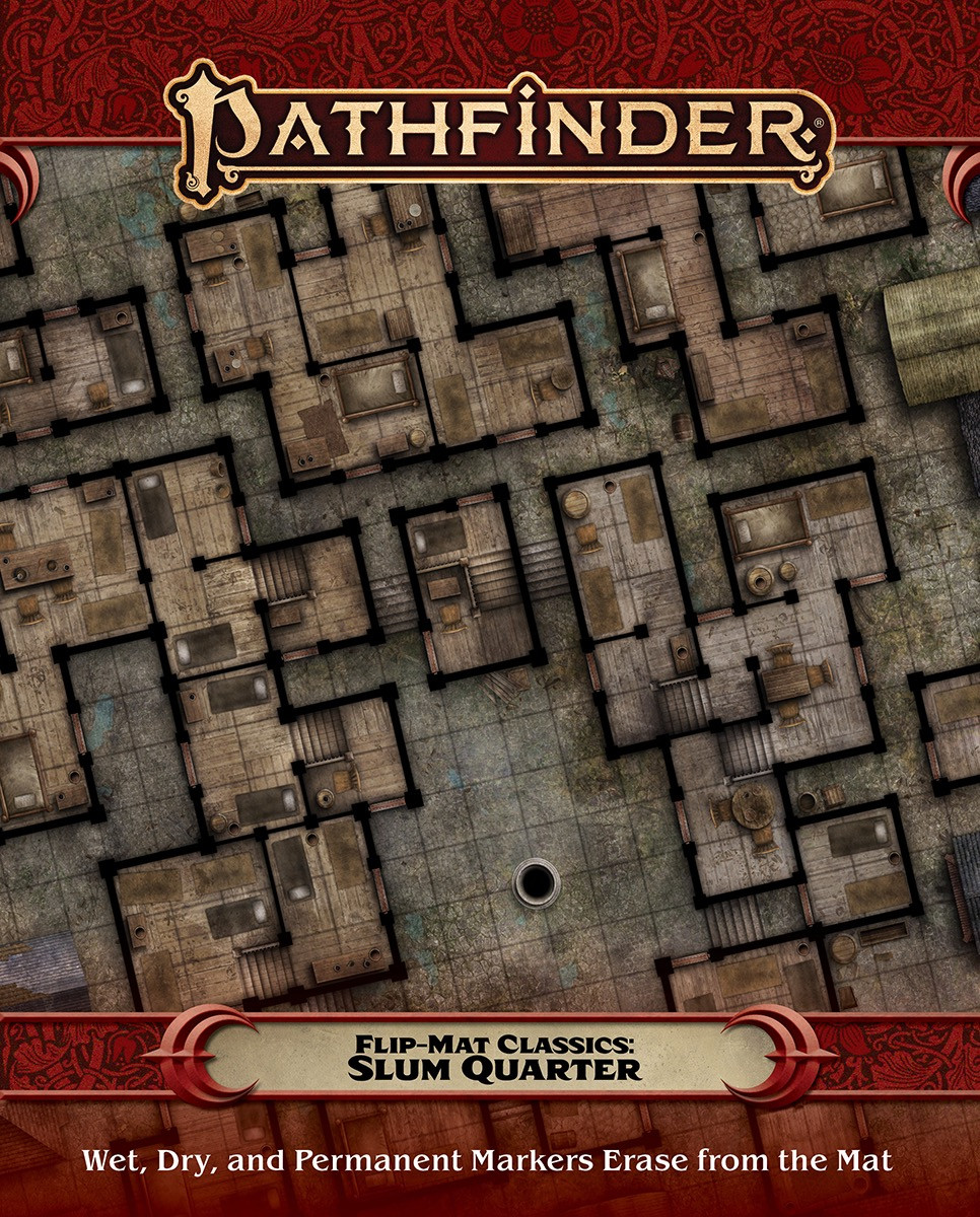 

Ролевая игра Paizo Publishing Pathfinder RPG: Flip-Mat Classics - Slum Quarter