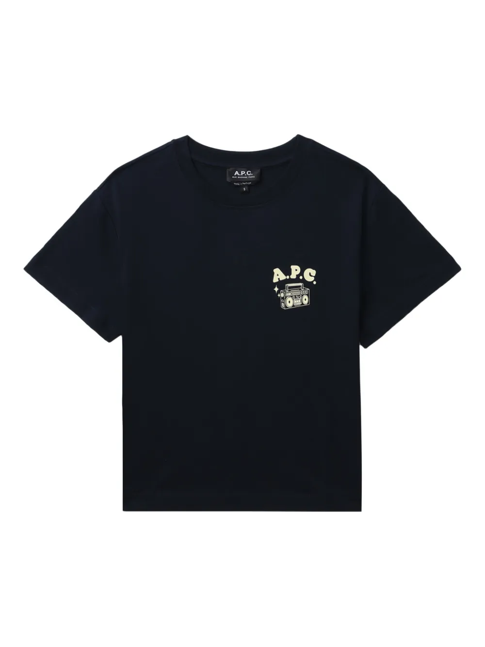 

Футболка с принтом A.P.C., синий