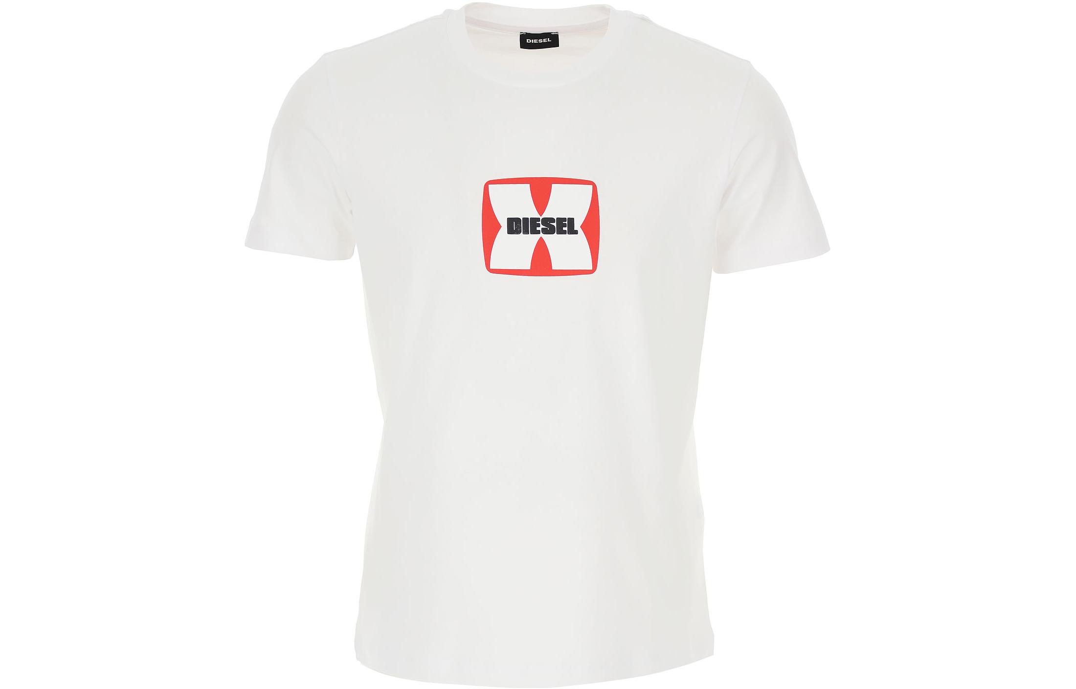 

DIESEL Футболка мужская белая, Белый, DIESEL Футболка мужская белая
