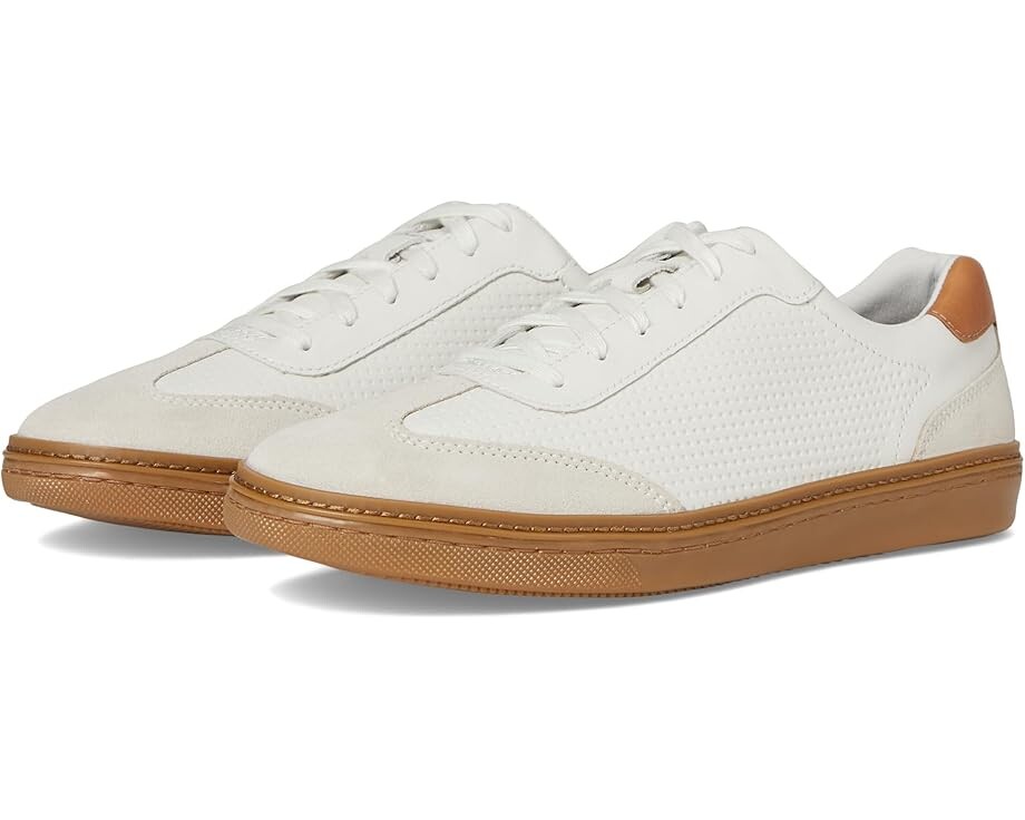 

Кроссовки Johnston & Murphy Mcguffey T-Toe, цвет White Full Grain/Suede, Белый, Кроссовки Johnston & Murphy Mcguffey T-Toe, цвет White Full Grain/Suede