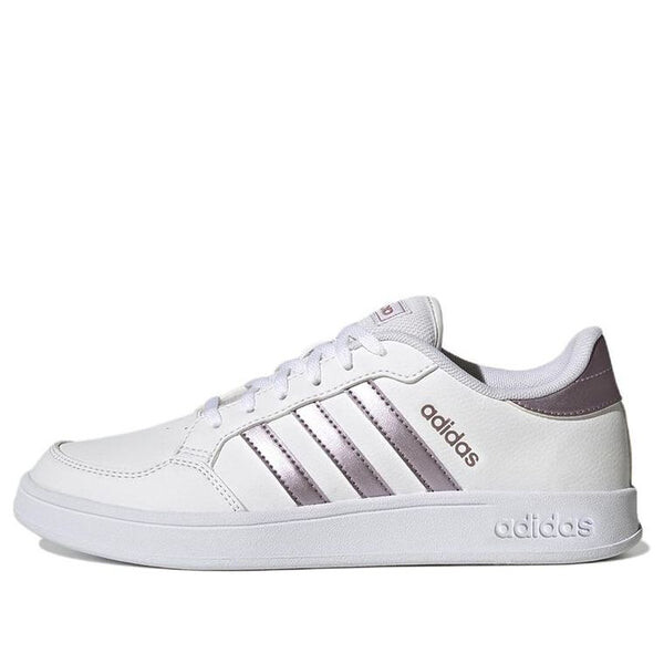 Кроссовки (WMNS) Adidas Breaknet Tennis Shoes 'White Matte Purple Metallic', белый