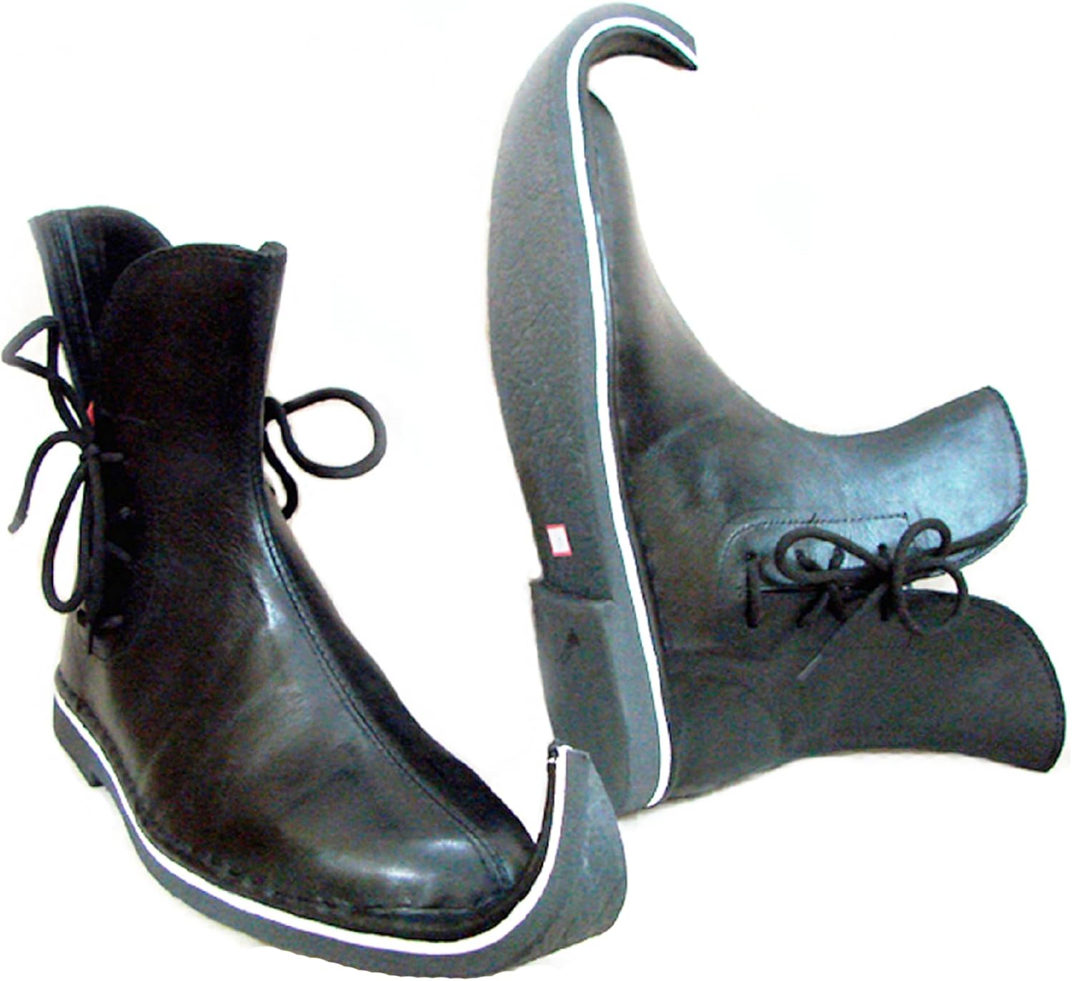 

Средневековые ботинки до щиколотки, кожаная обувь для Ренессансного фестиваля, готические реконструкторские ботинки, обувь воина, рыцарские ботинки, обувь для фантазийного косплея Nistan, черный