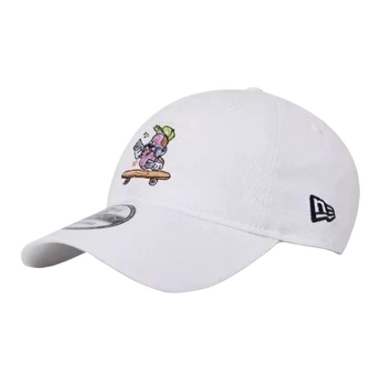 

New Era Хлопковая бейсболка унисекс белая, White