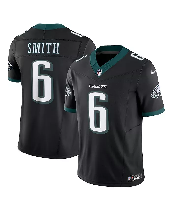 

Мужская лимитированная джерси Philadelphia Eagles Vapor F.U.S.E. DeVonta Smith Kelly Nike, черный