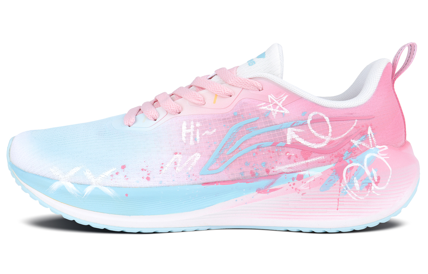 

LINING Беговые кроссовки Wuyue мужские низкие синий, белый