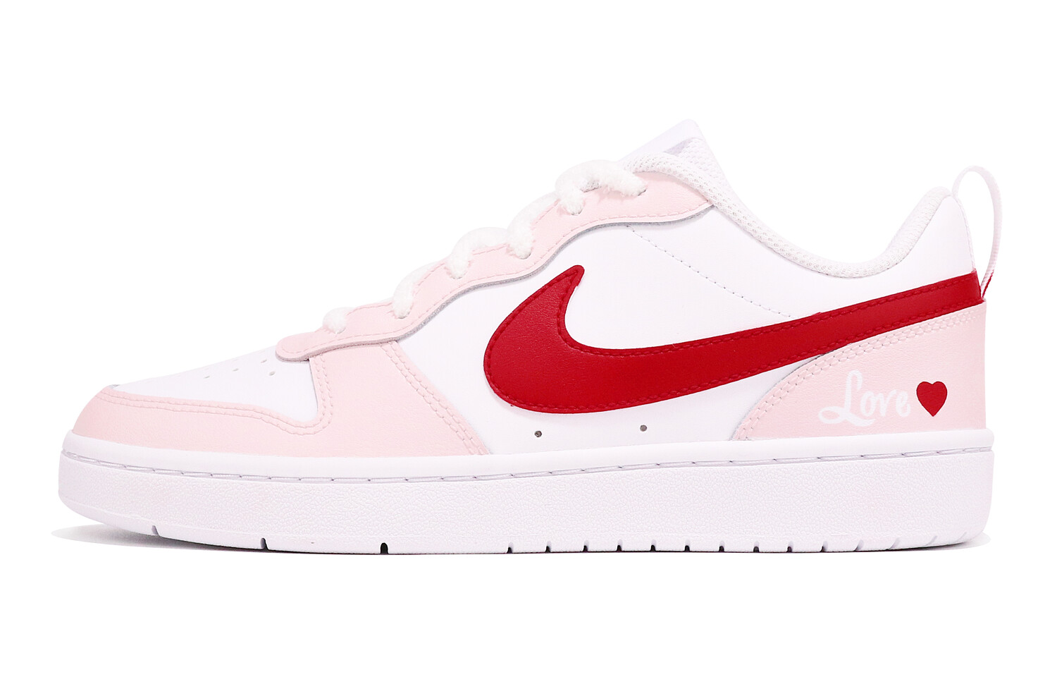 

Кроссовки Nike Court Vision 1 Skateboard Shoes Women's Low-Top White Pink/Red