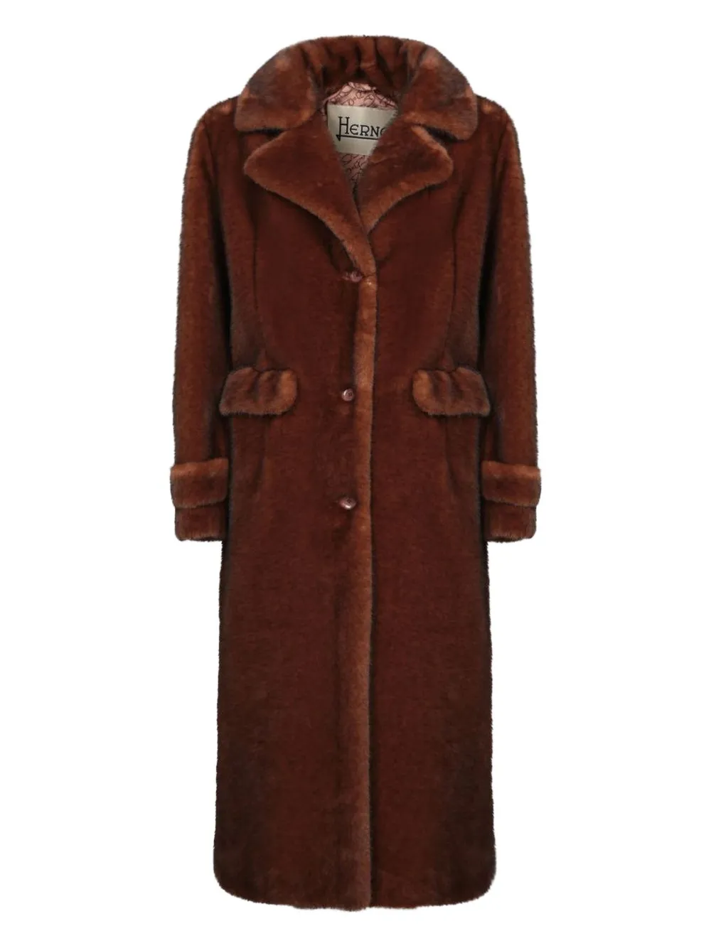 

Шуба из искусственного меха Herno, коричневый