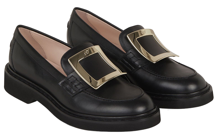 Вивь Рейнджерс Лоферы с пряжкой Женские Roger Vivier, Черный — фото 3