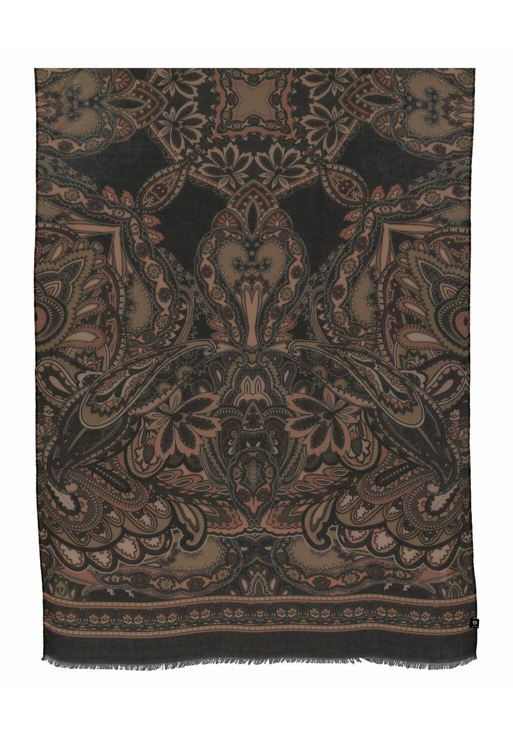 

Шарф PAISLEY PRINT STOLA FRAAS, темно-коричневый