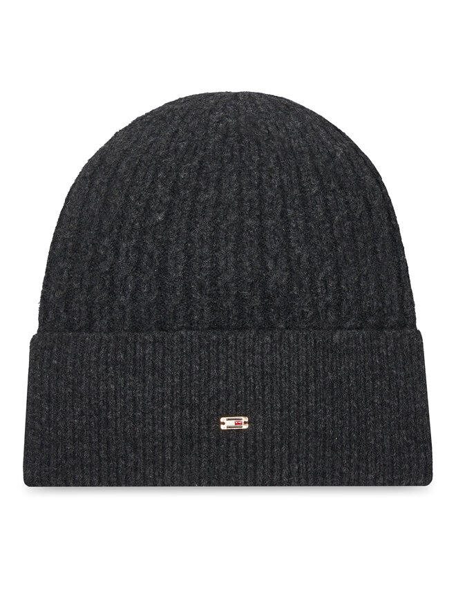 

Шапка Tommy Hilfiger Th Cable Enamel Flag AW0AW17776, черный