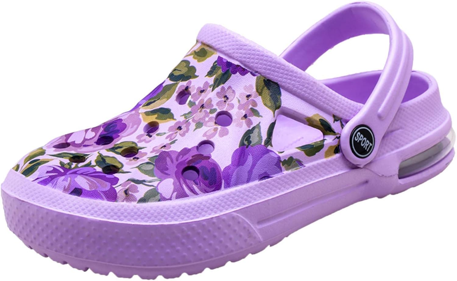 

Женские сабо YUKTOPA, унисекс, летние садовые сабо, нескользящие, быстро сохнущие сандалии, повседневные тапочки, пурпурный
