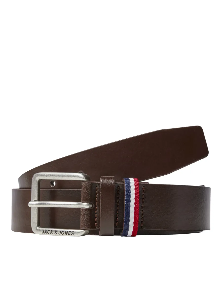 

Кожаный ремень Jack & Jones "JACESPO BELT NOOS", цвет Brown Stone