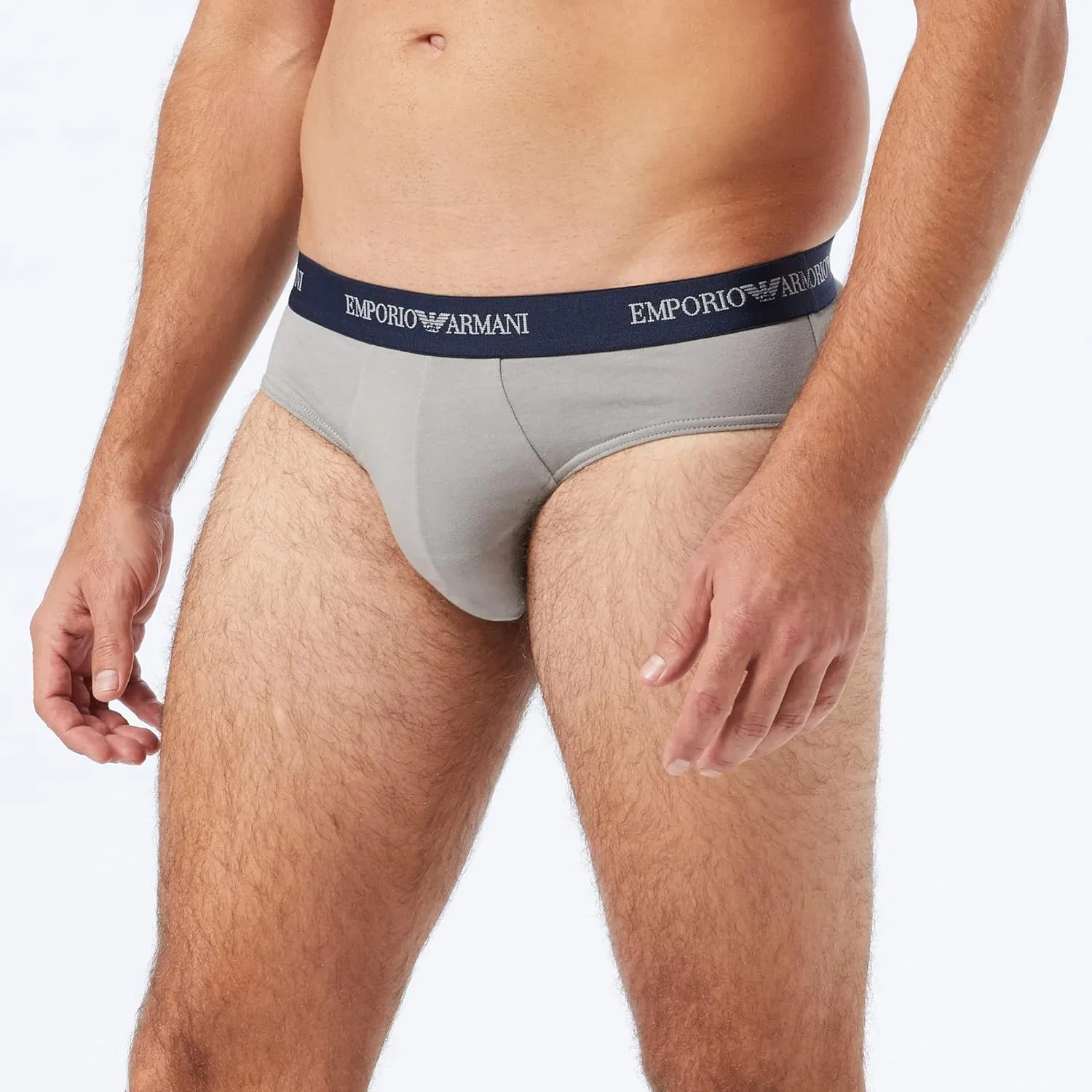 Боксеры 2-pack Emporio Armani серый, морской — фото 2